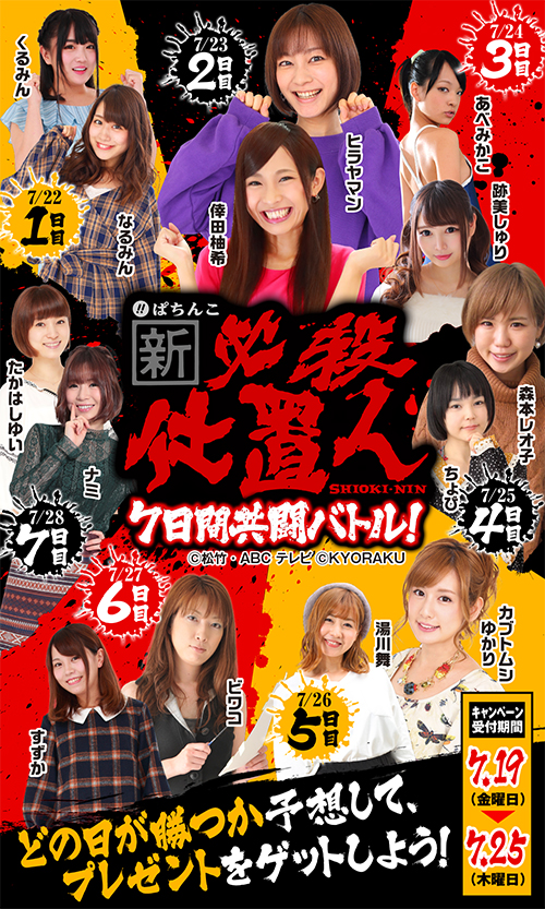 7日間連続共闘バトルの勝利チームを予想するtwitterキャンペーンがスタート 特集 Dmmぱちタウン